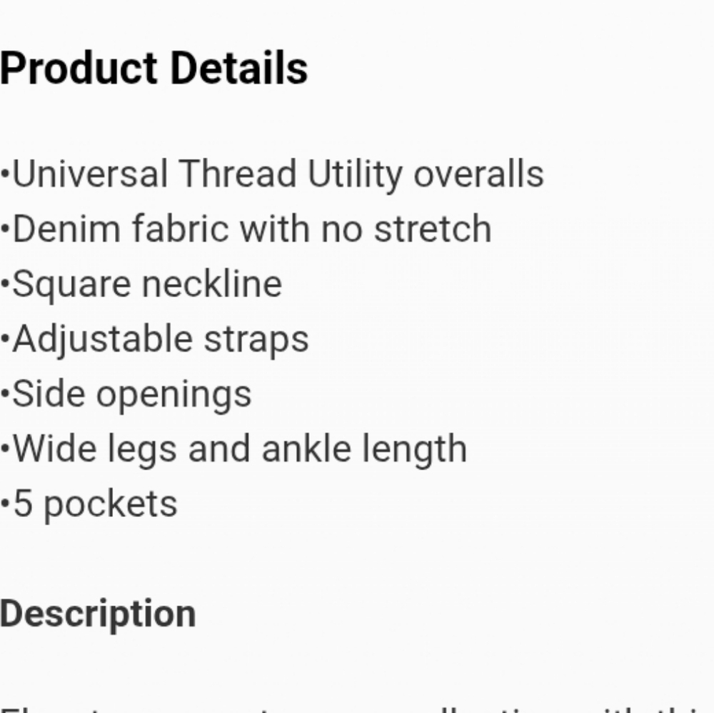 Women's Denim Utility Overalls - Universal Thread 14 - Picture 4 of 11